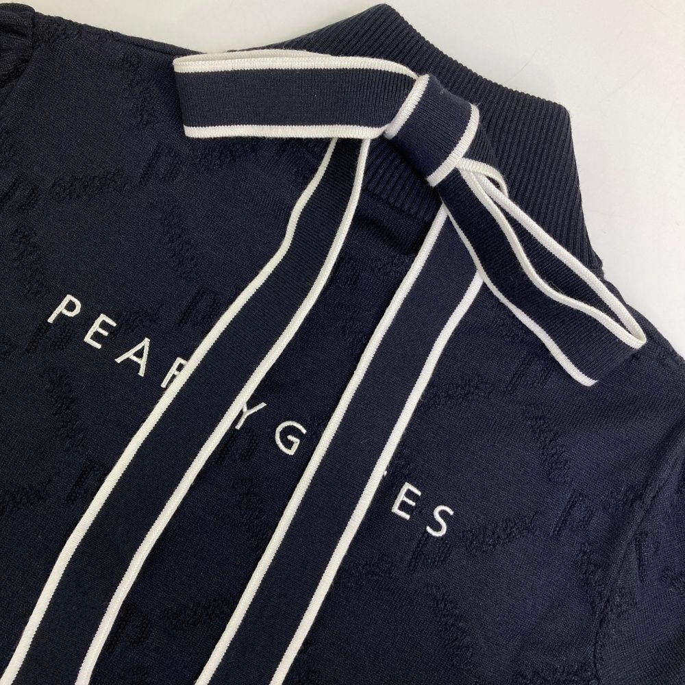 新品　2 L パーリーゲイツ　PEARLYGATES 薄手　ニット　ワンピース サイズ：2 PEARLY GATES パーリーゲイツ 2023年モデル 長袖 ニット