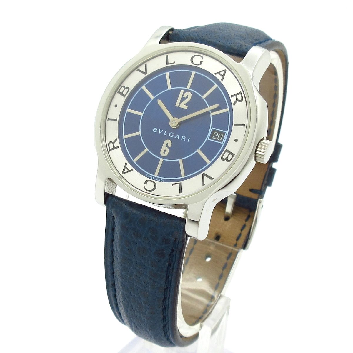 【JAL限定 稼働】BVLGARI ソロテンポ ST35S メンズ ネイビー JAL限定 稼働】BVLGARI ソロテンポ ST35S メンズ ネイビー - メルカリ