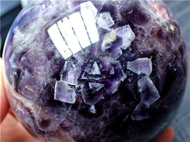 天然～愛の守護石～夢幻紫水晶アメジスト丸玉B89G1/167G04D - メルカリ