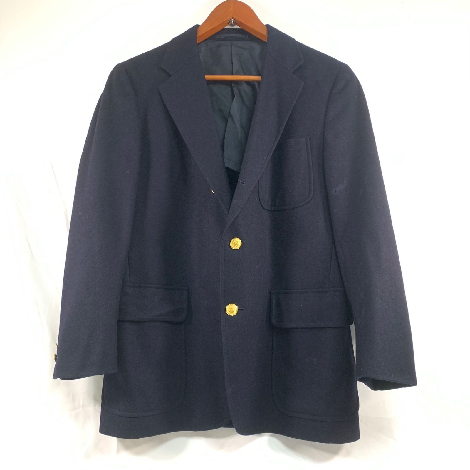 EF1225-1-2 J.PRESS ジエイプレス J.PRESS ジェイプレス 紺ブレザー 金