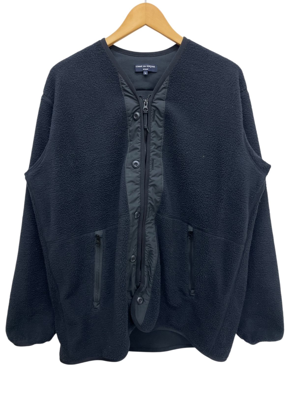 23AWエステルボア×エステルタフタフリースジャケットHL T020 COMME des GARCONS HOMME (コムデギャルソンオム) 23AW エステルボア