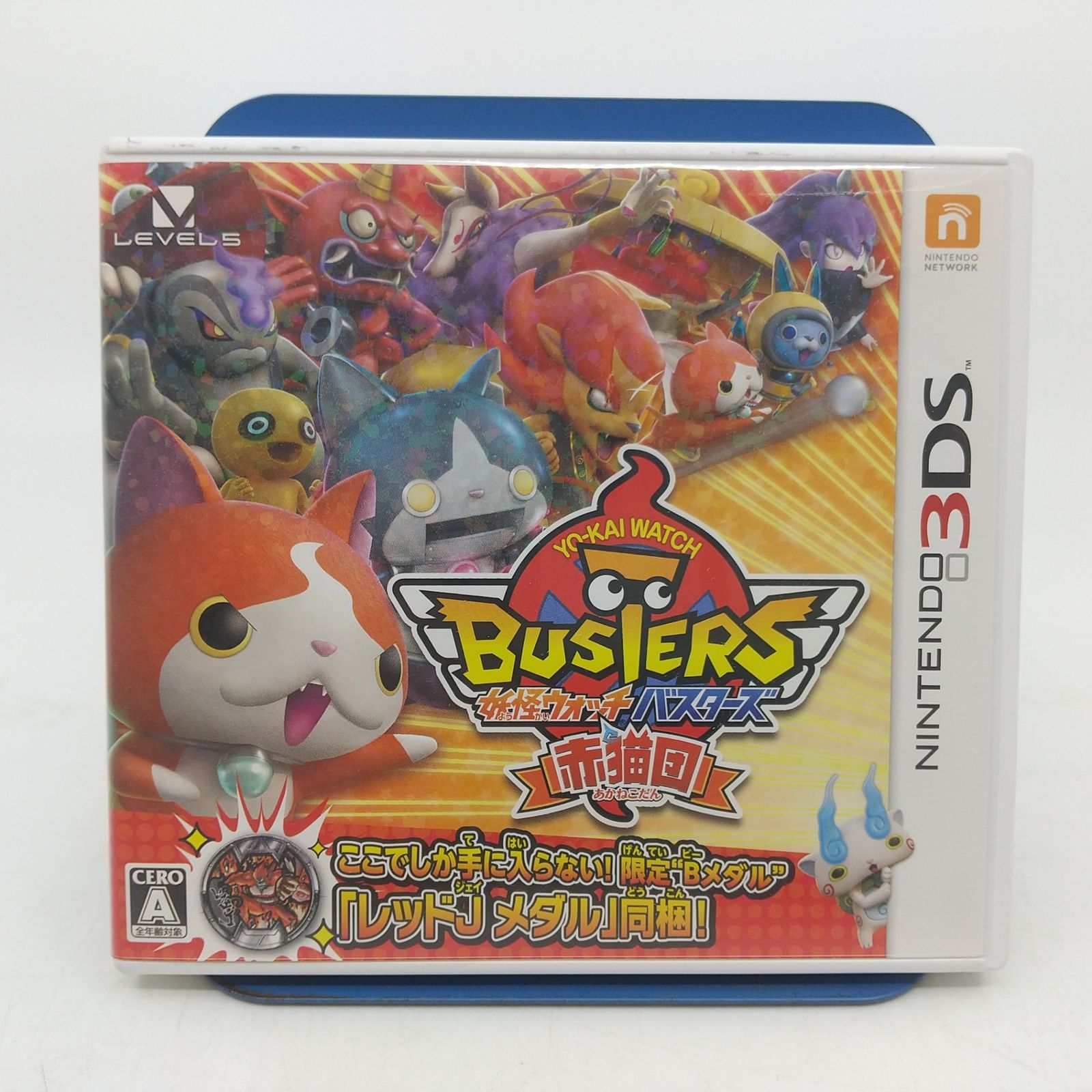 妖怪ウォッチバスターズ赤猫団 NINTENDO3DSソフト 妖怪メダル欠品 