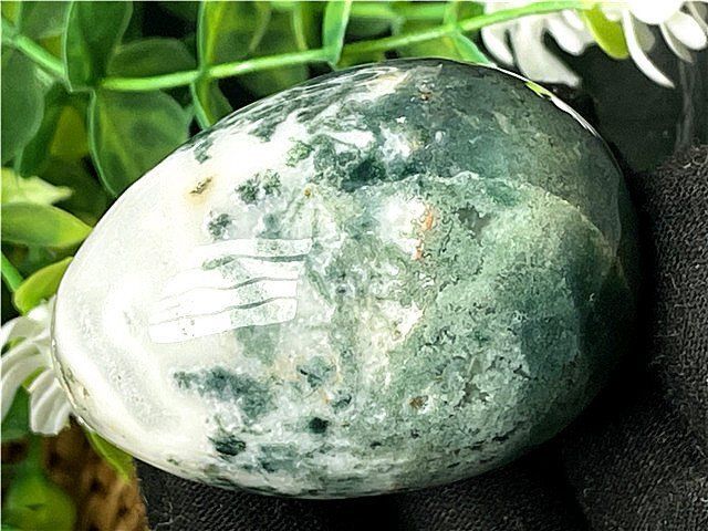 天然水草アゲート（メノウ 瑪瑙）原石B89Y3/37Y02D - メルカリ