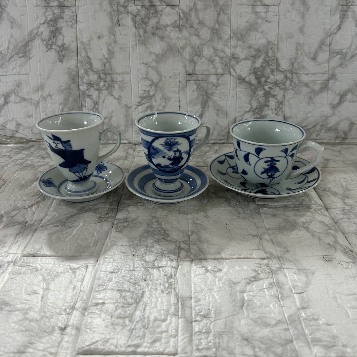 有田焼 ティーカップセット 3客セット 青花 しん窯 - メルカリ