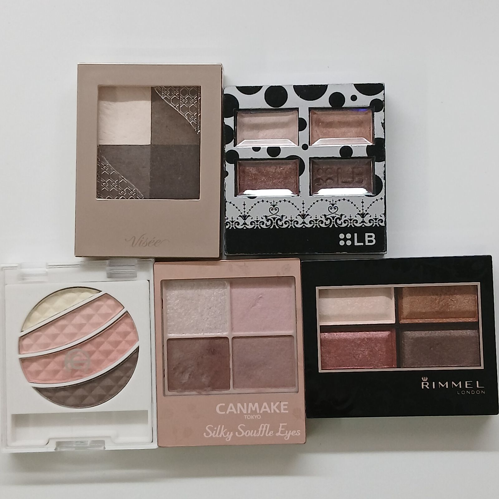 ブルべさん向け プチプラアイシャドウおまとめ ヴィセ リンメル キャン