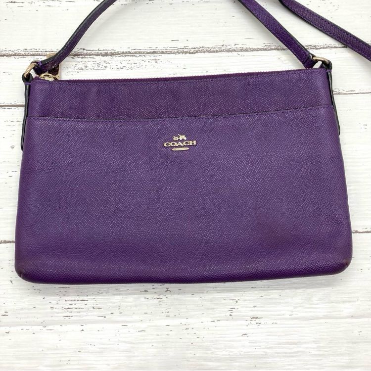 美品❣️ COACHコーチ52377レザークロスボディショルダーバッグ 