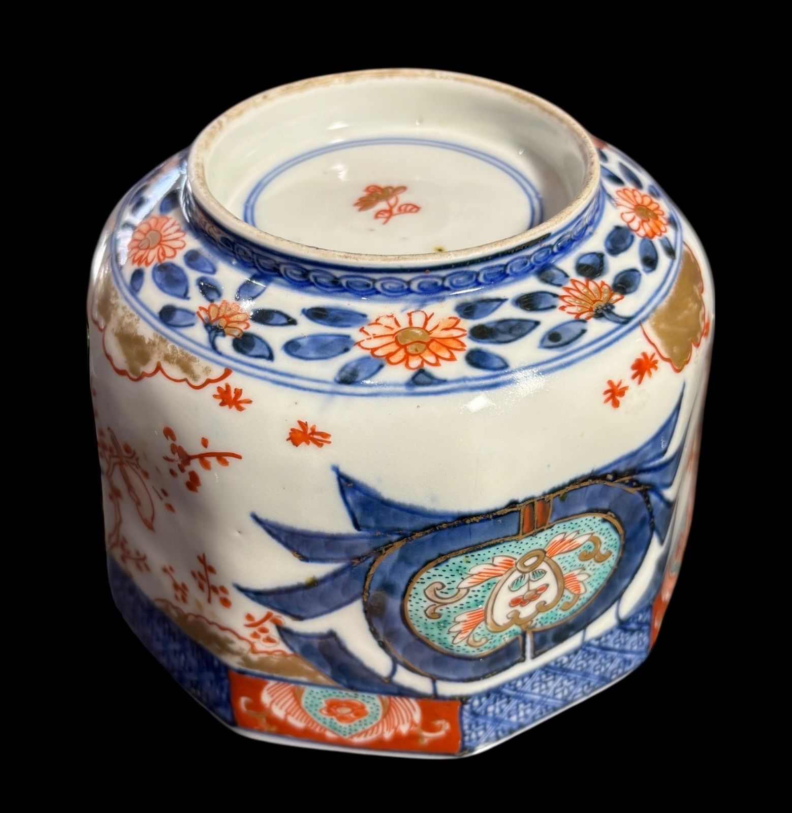 明治時代　有田焼　染錦水鳥図花瓶　梅文様　珍品　骨董　古美術　古伊万里 明治時代 有田焼 染錦水鳥図花瓶 梅文様 珍品 骨董 古美術 古伊万里