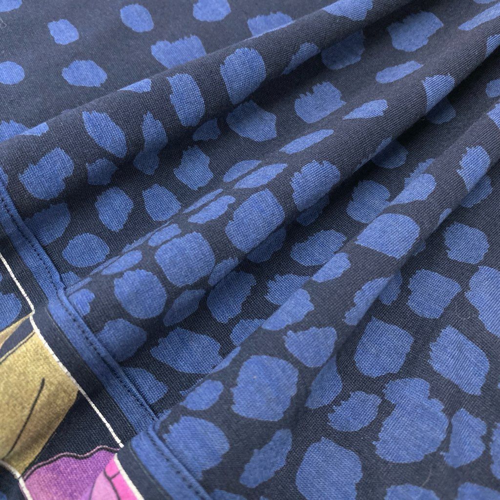 6l25 LEONARD レオナール 長袖チュニック チュニックワンピース クルー