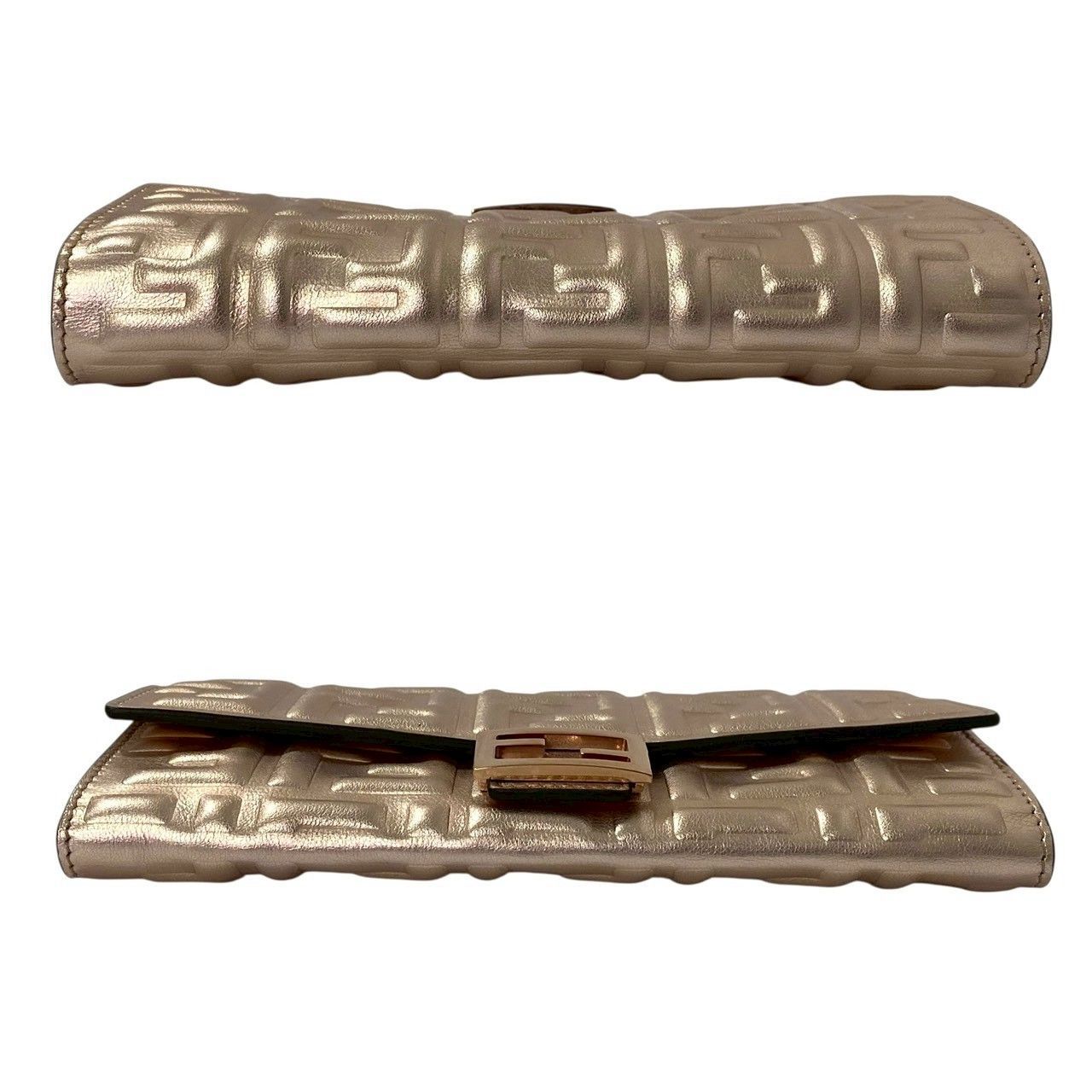 FENDI エンボス加工レザー長財布 FENDI（フェンディ） 並行輸入 長財布 バゲット 8M0365 AAJD F0KUR お