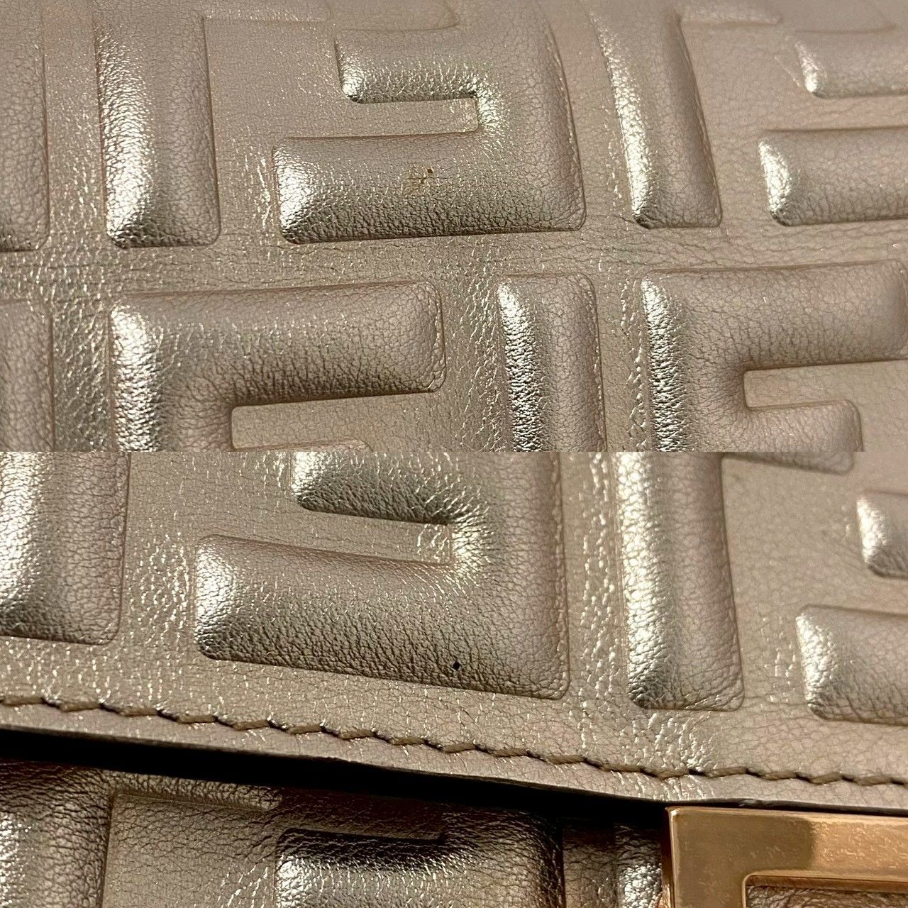 FENDI】エンボスロゴ コンチネンタル 長財布 8M0251 レザー ピンク