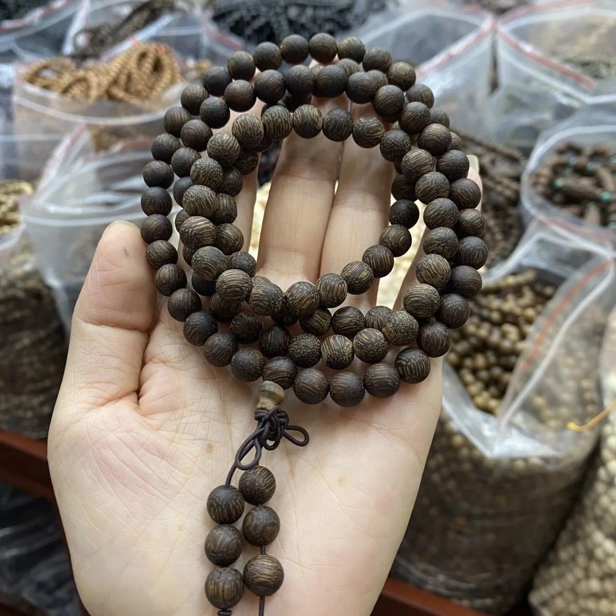 ☆天然 ベトナム産沈香 開光 数珠 念珠 ブレスレット8mm 男女兼用