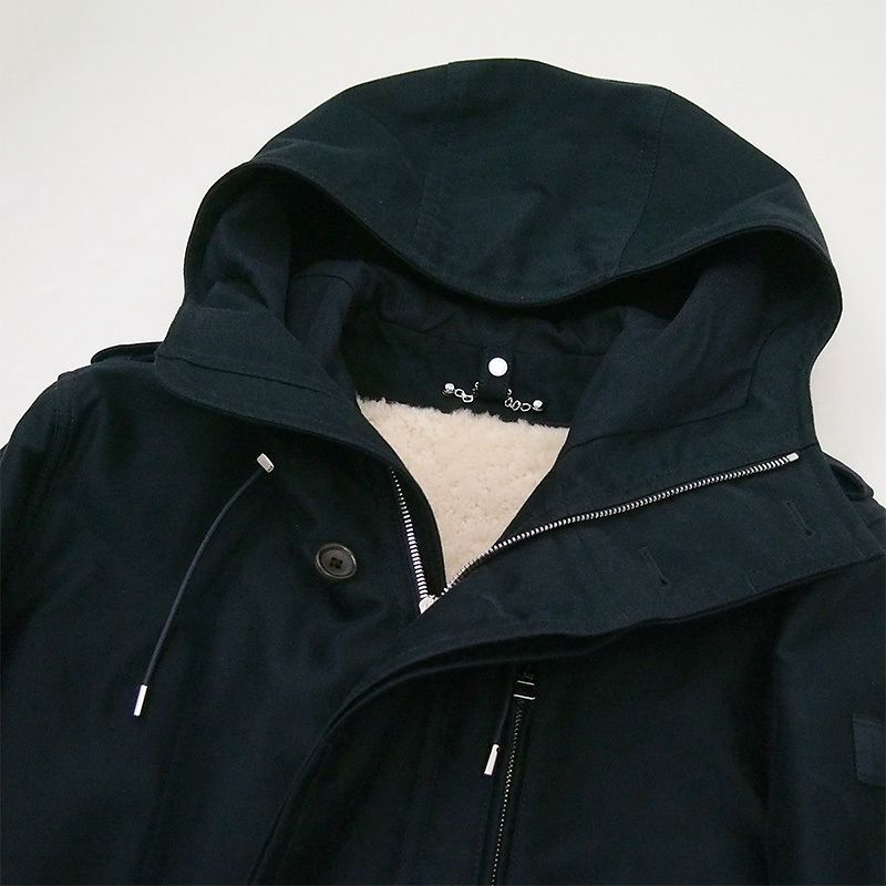 ルイ・ヴィトン LOUIS VUITTON ライナー付 コート コットン ムートン