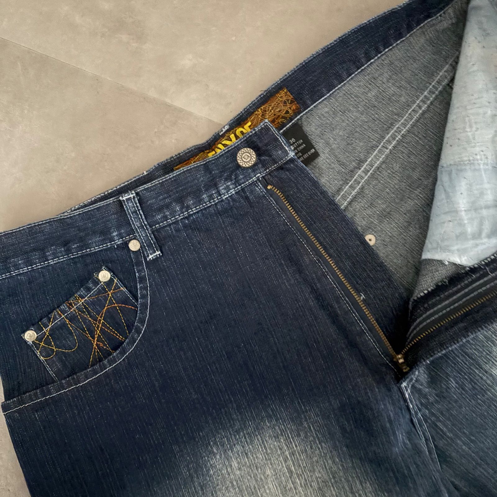 ENYCE エニーチェ Y2K 00S バギーデニム HIPHOP 極太 スケーター B系