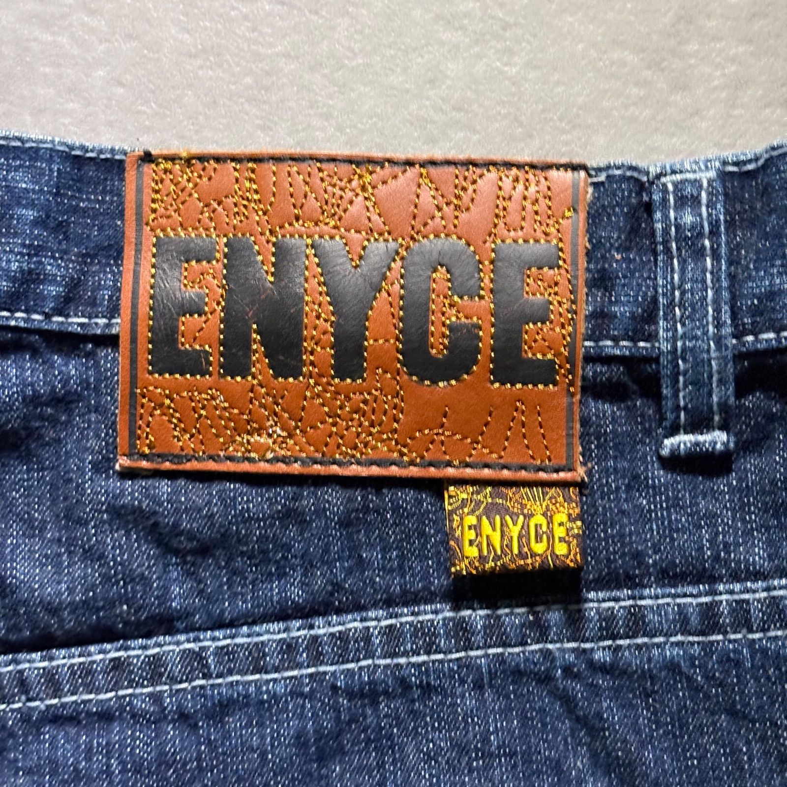 ENYCE〈バギーブラックジーンズ 00s 極太 HIPHOP ストリート〉 ENYCE エニーチェ Y2K 00S バギーデニム HIPHOP 極太 スケーター B系