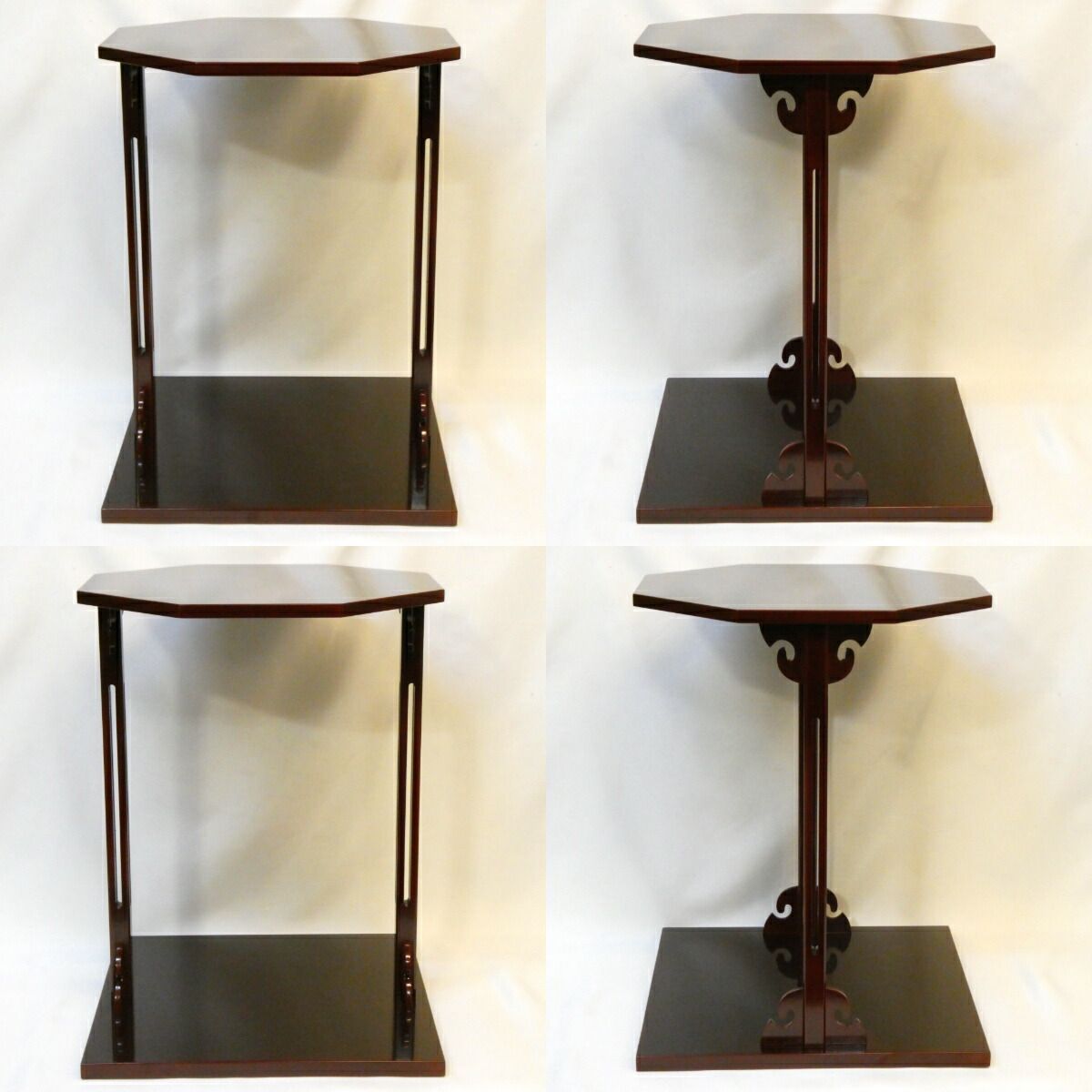 淡々斎好写】輪島塗 久世宗春作 寿棚 溜塗 組立式 裏千家 茶道具