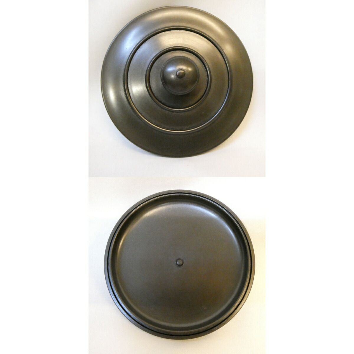 年末特売品】高岡鋳師 般若勘渓作 利休好 唐銅皆具 一揃 鬼面鐶付 鍋長