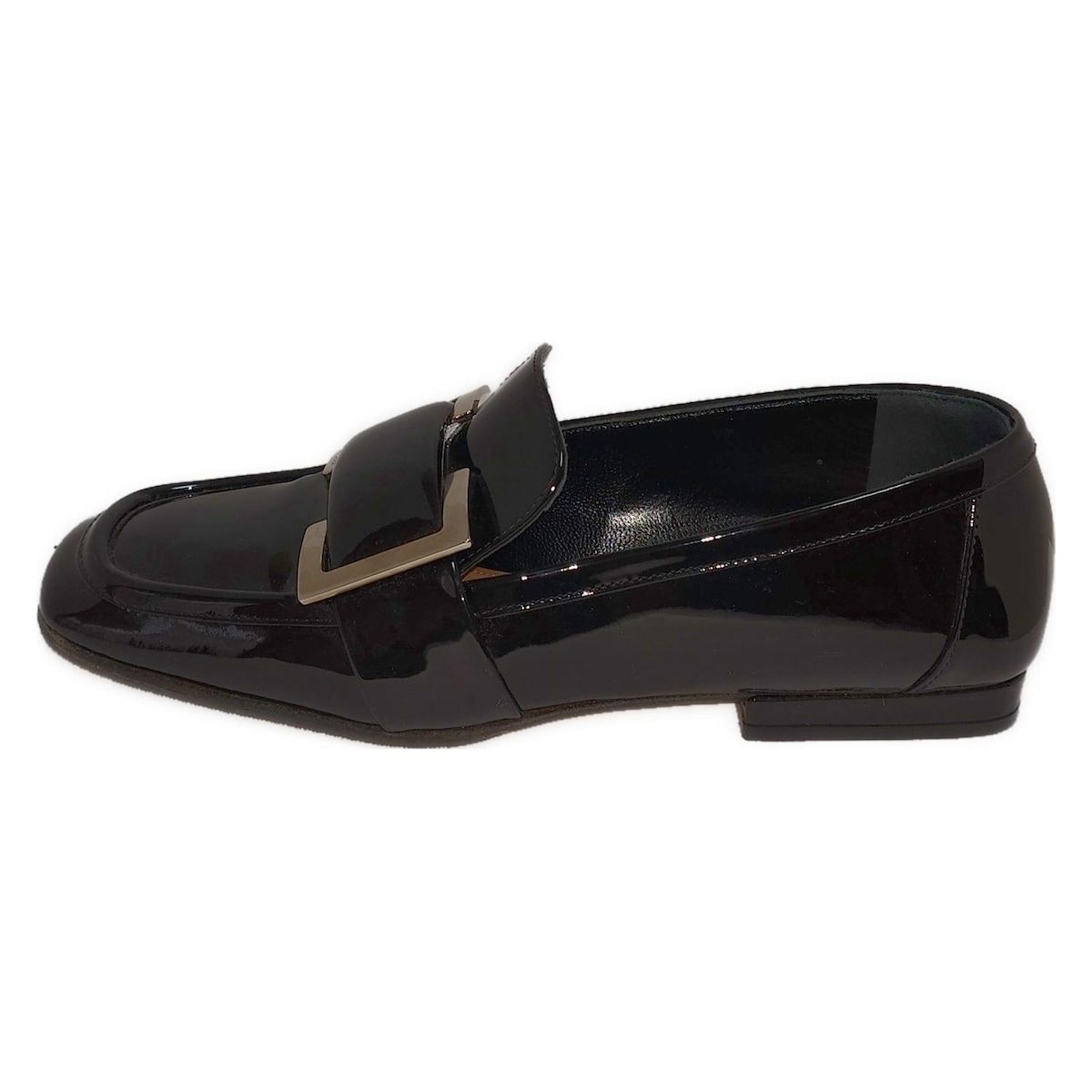 sergio rossi(セルジオロッシ) ローファー 35 レディース - 黒 レザー