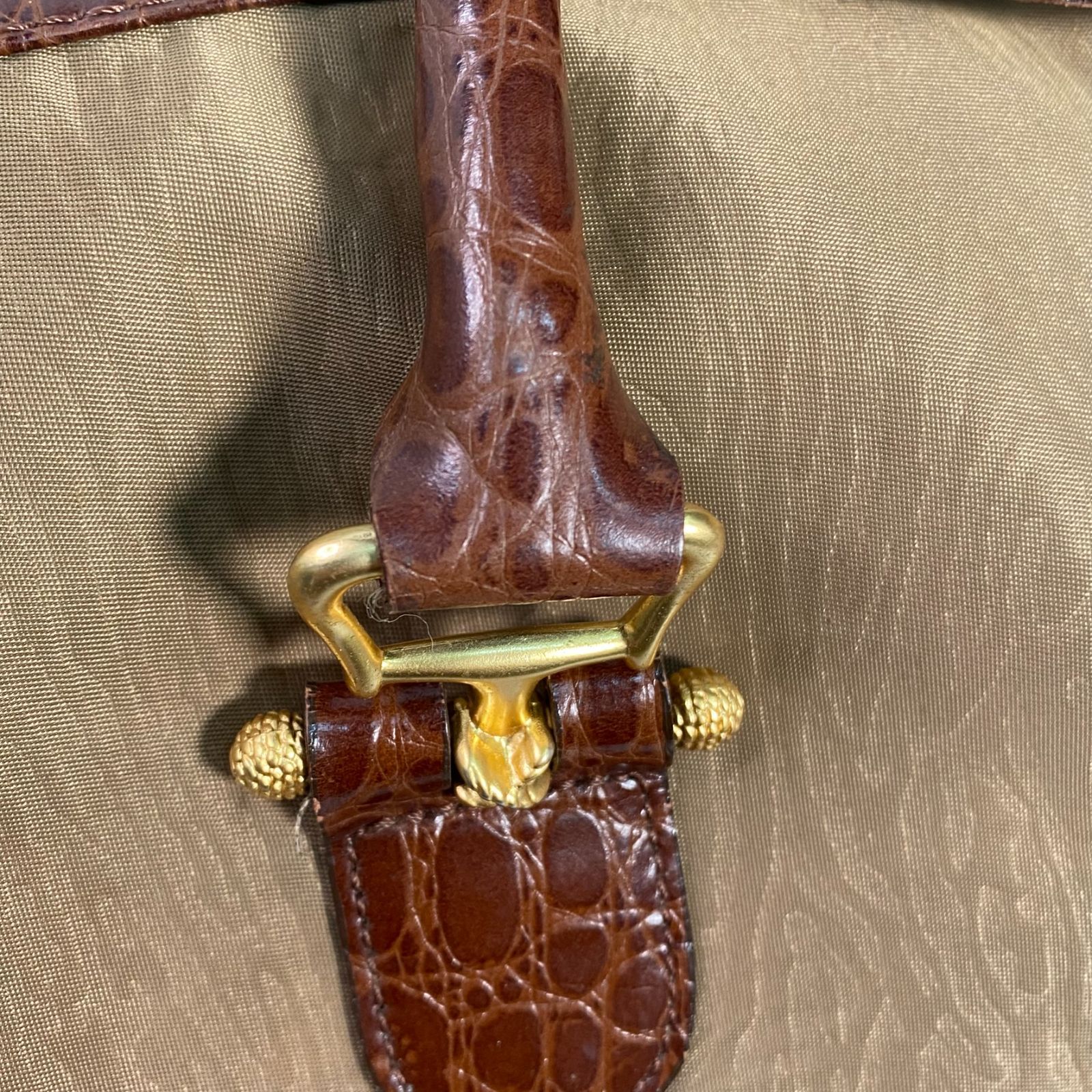 ヴィンテージ BALENCIAGA ・バレンシアガ 2way ボストンバッグ クロコ