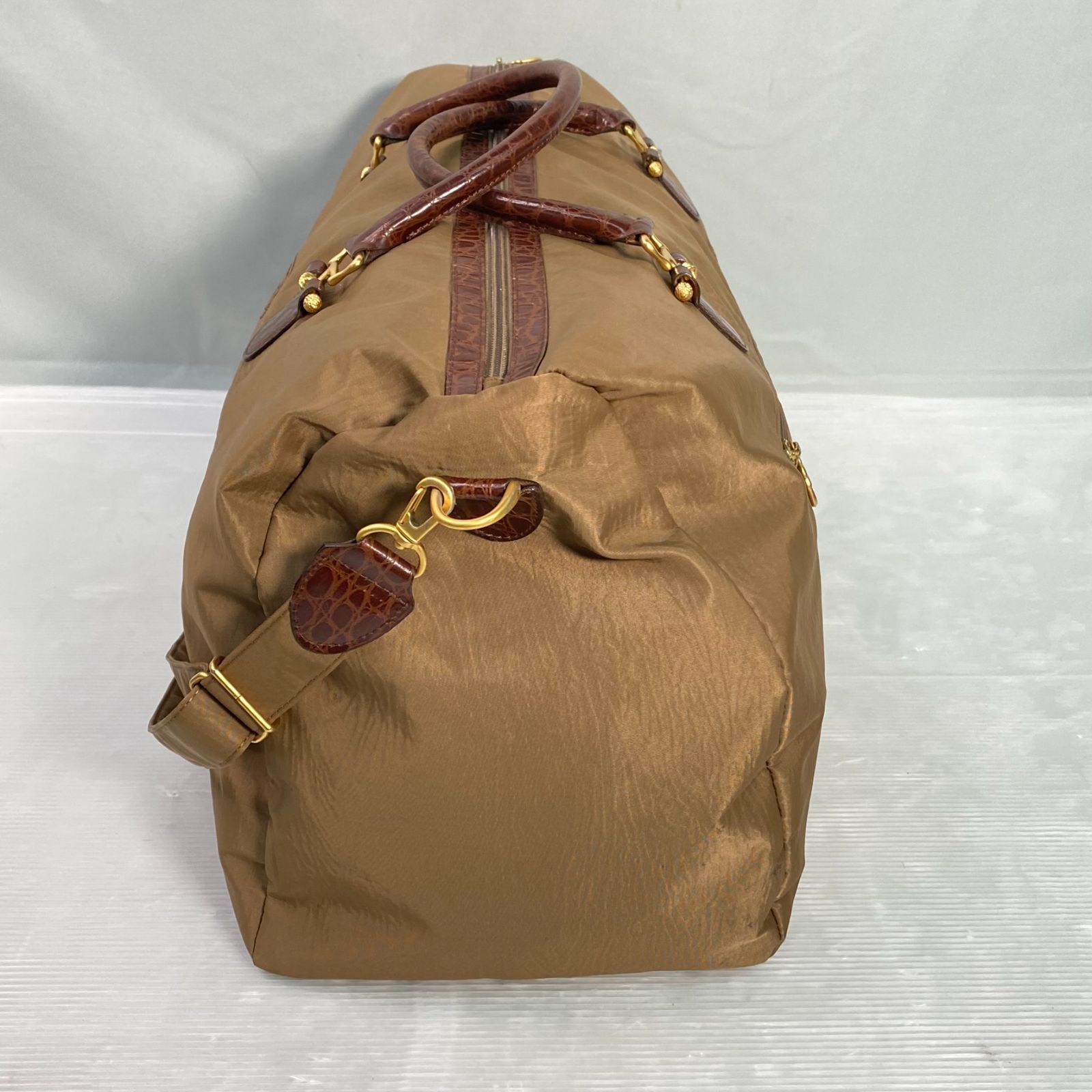 ヴィンテージ BALENCIAGA ・バレンシアガ 2way ボストンバッグ クロコ