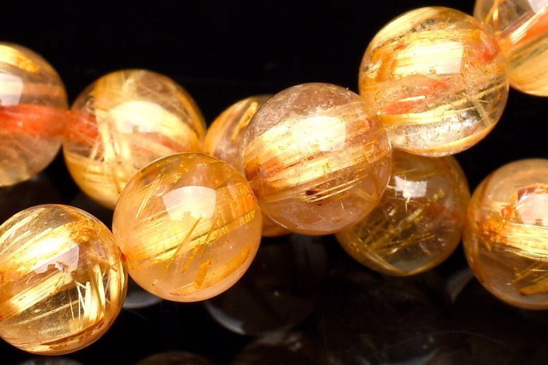 1点物】AA☆黄金の輝き ゴールドタイチンルチルクォーツ 8mm 公式