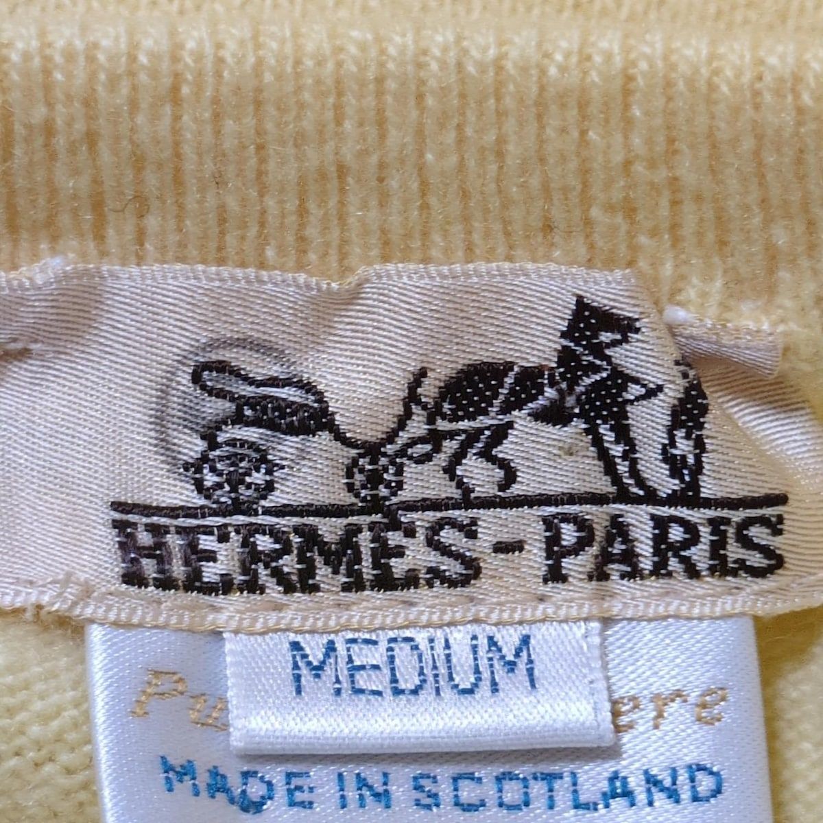 HERMES(エルメス) アンサンブル レディース - イエロー カシミヤ