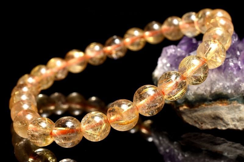 ゴールドルチル　7ｍｍ　天然石　ブレスレット ゴールドルチル 7mm 天然石 ブレスレット 【公式通販】