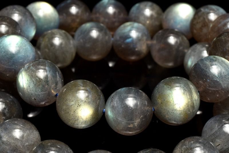 幻想◇レインボーシラー ラブラドライト 9mm ブレスレット 1個売り