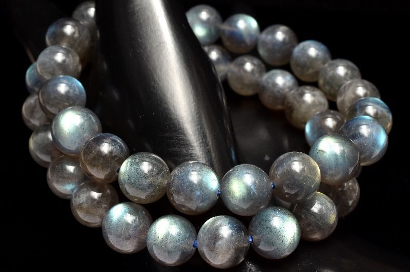 幻想◇レインボーシラー ラブラドライト 9mm ブレスレット 1個売り