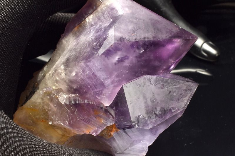 1点物】魔除けのお守り アメジスト 76x46x92mm クラスター 原石