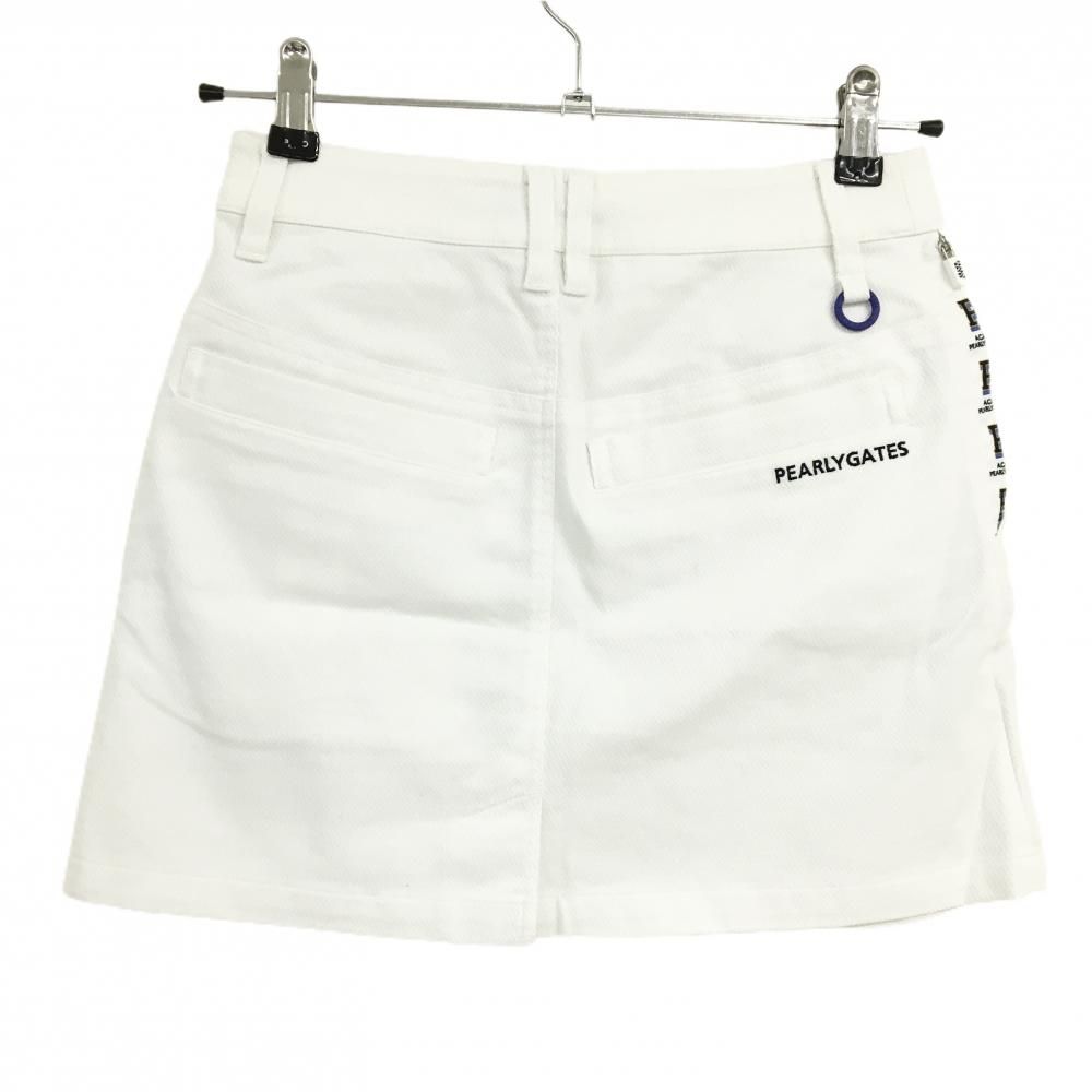 PEARLY GATES 総柄ブルー系ゴルフウェア レディース スカートサイズ1 パーリーゲイツ PG 【透湿保温】チェック柄バックプリーツスカート