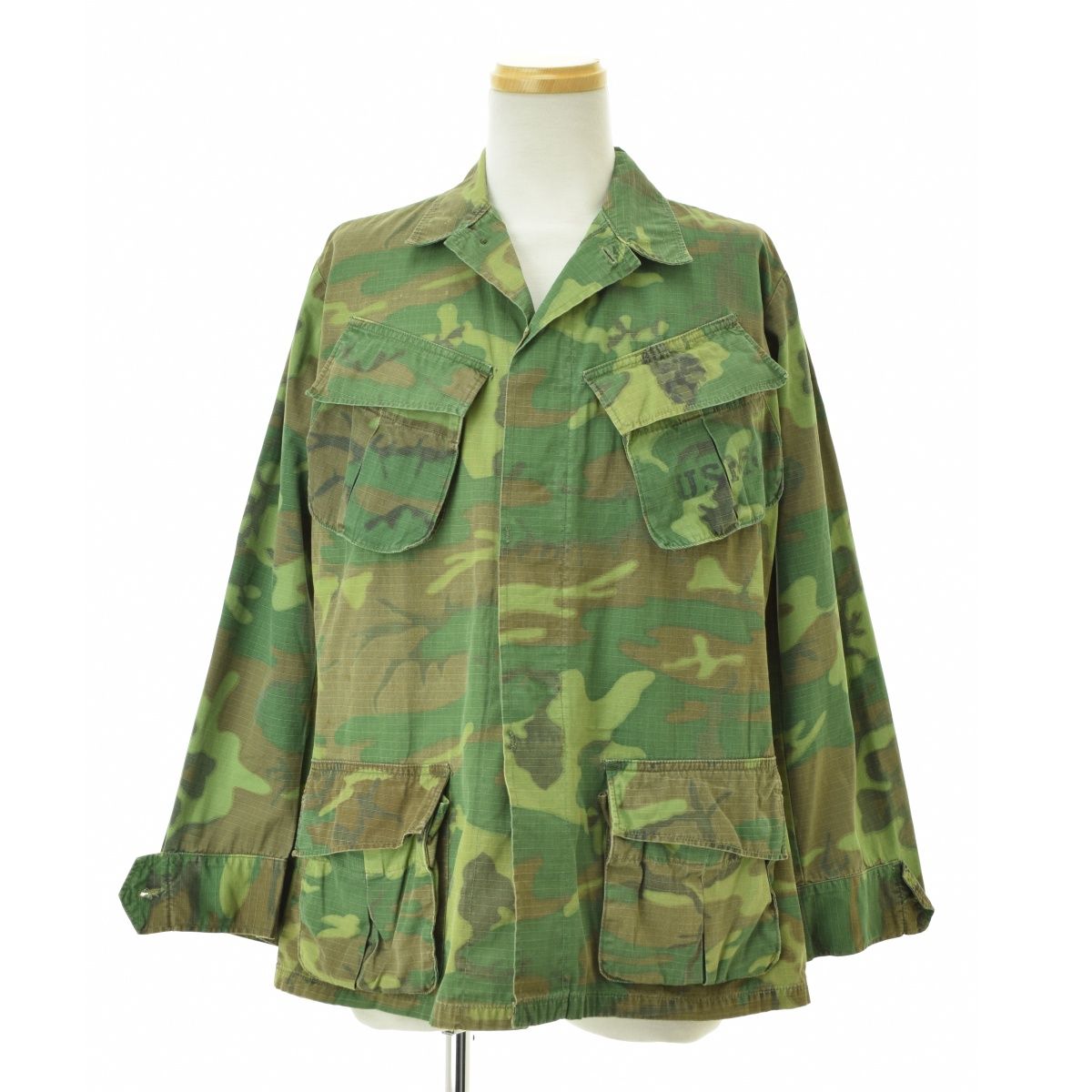 【USMARINECORPSUSMC】60s DSA100-69-C-1721 ジャングルファティーグ グリーンリーフカモジャケット USMARINECORPSUSMC】60s DSA100-69-C-1721 ジャングルファティーグ