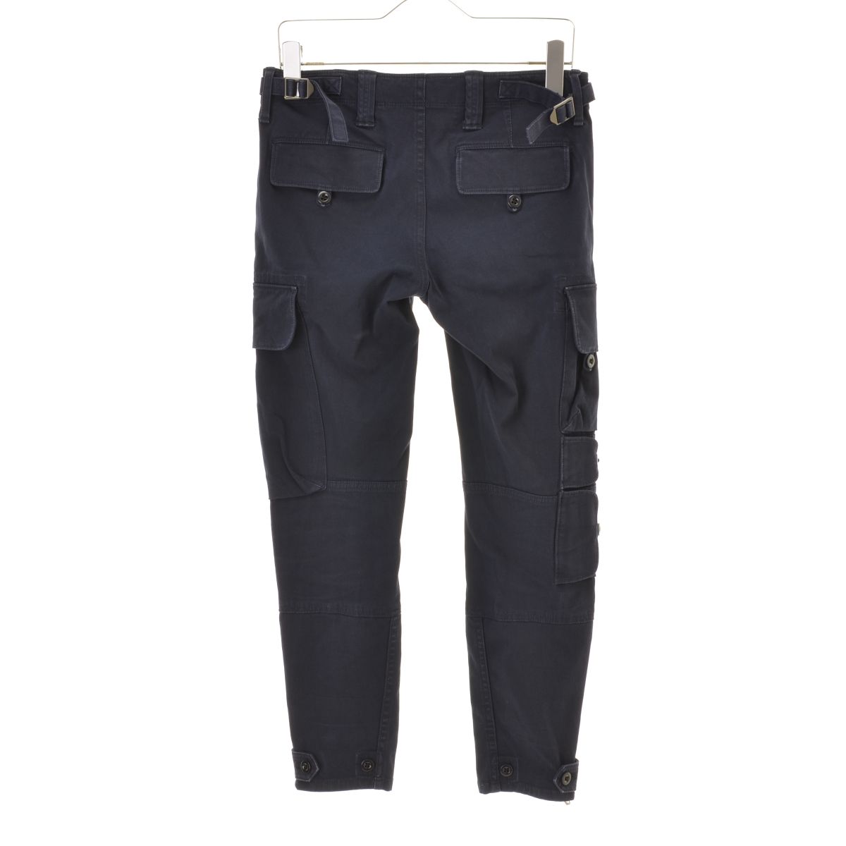 C7 ラルフローレン　パンツ　紺　ジップ　パラシュート　カーゴ　サスペンダー RALPHLAUREN】パラシュートカーゴパンツ - メルカリ