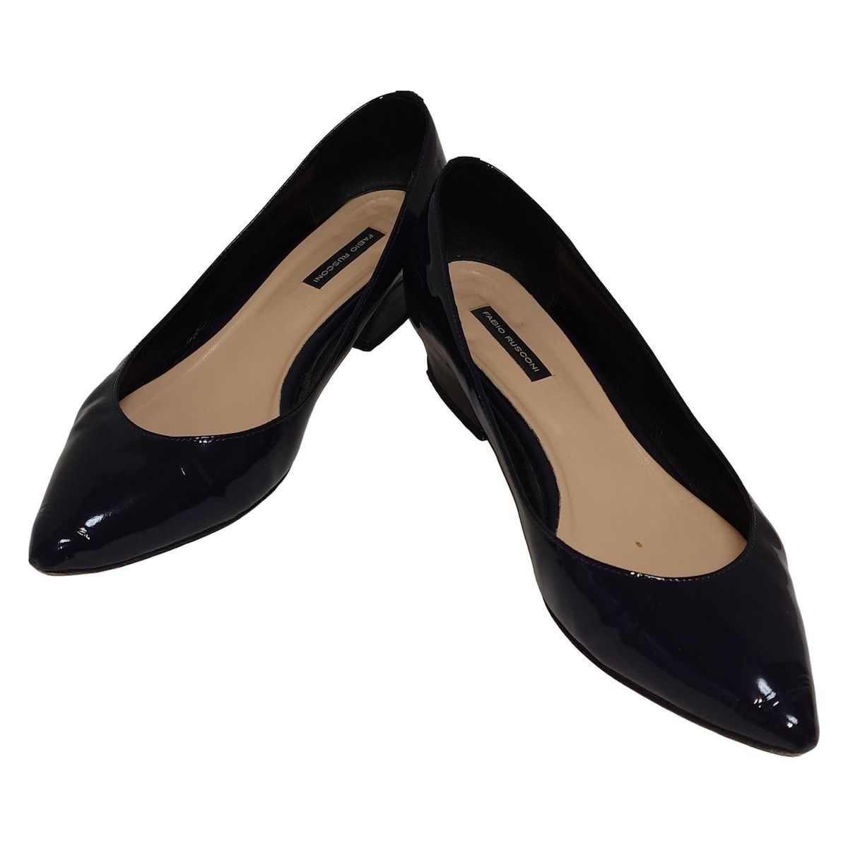 FABIO RUSCONI(ファビオルスコーニ) パンプス 39 レディース - 黒