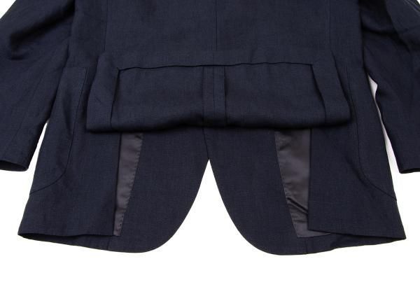 パパスプラスPapas+ ANJELICOファブリック リネンテーラードジャケット