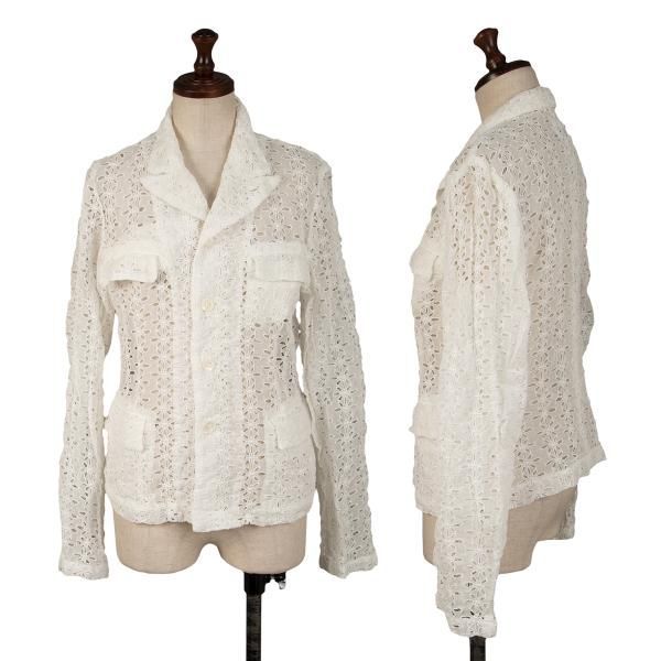 robe de chambre コムデギャルソン　ジャケット　フリル　レース 00s robe de chambre COMME des GARCONS ローブドシャンブル