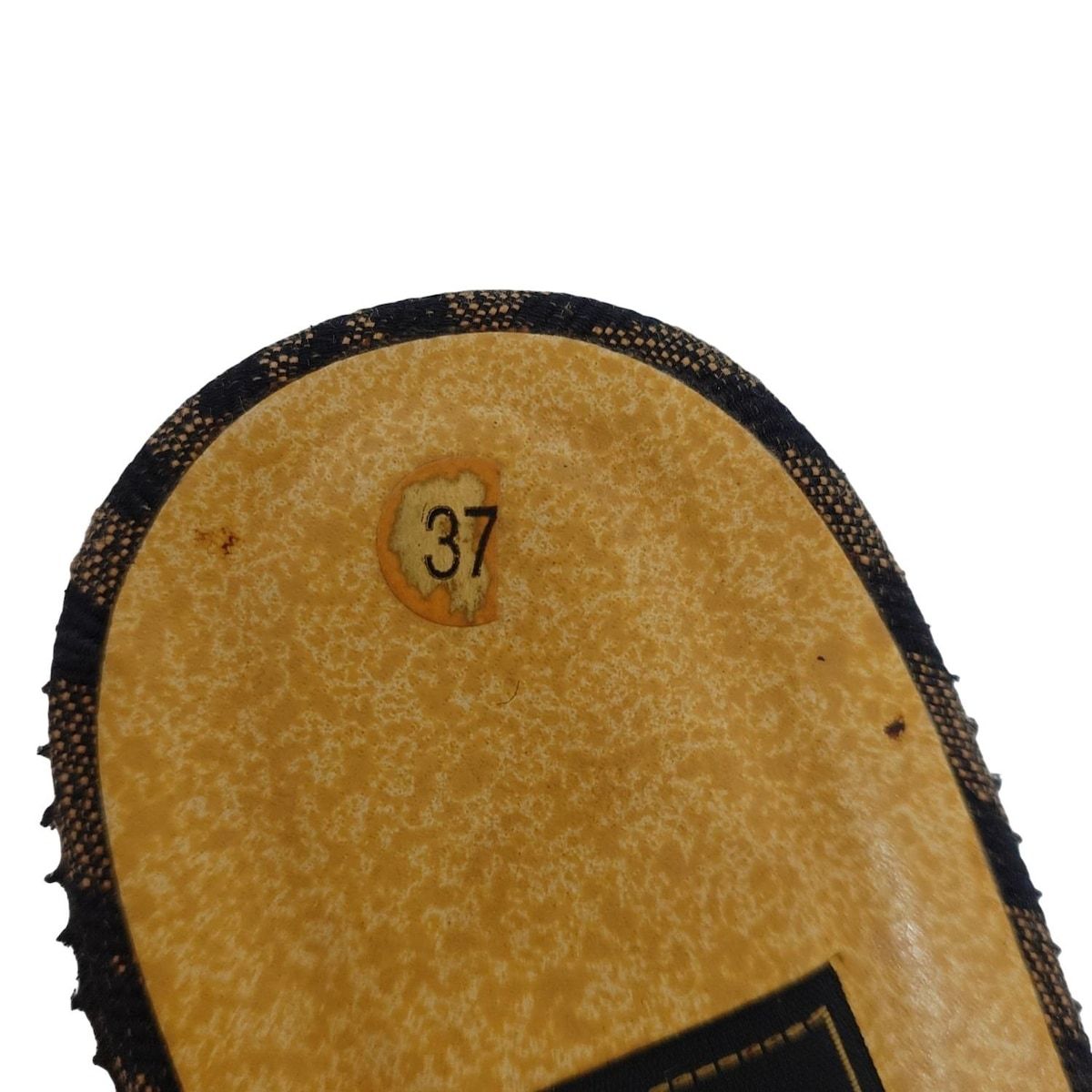 FENDI(フェンディ) ミュール 37 レディース - 黒×ダークブラウン