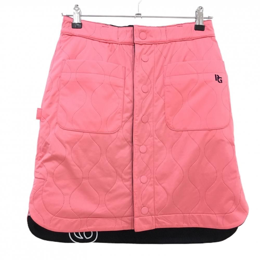 新品】パーリーゲイツ 中綿リバーシブルスカート ダークネイビー系×白