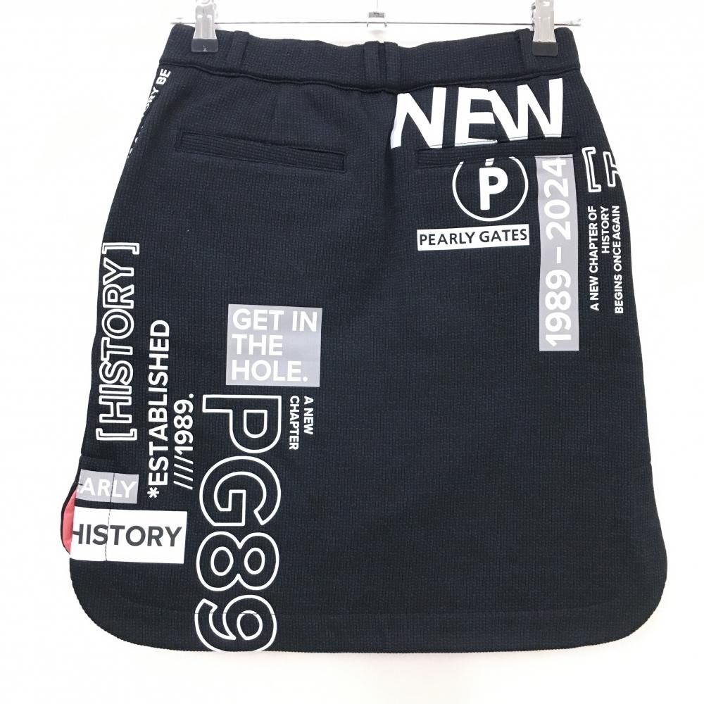 新品】パーリーゲイツ 中綿リバーシブルスカート ダークネイビー系×白