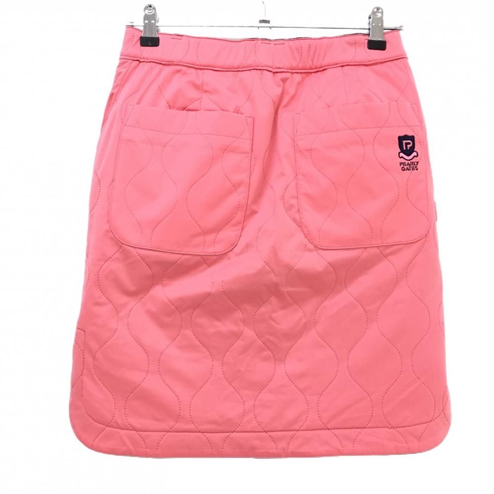 新品】パーリーゲイツ 中綿リバーシブルスカート ダークネイビー系×白