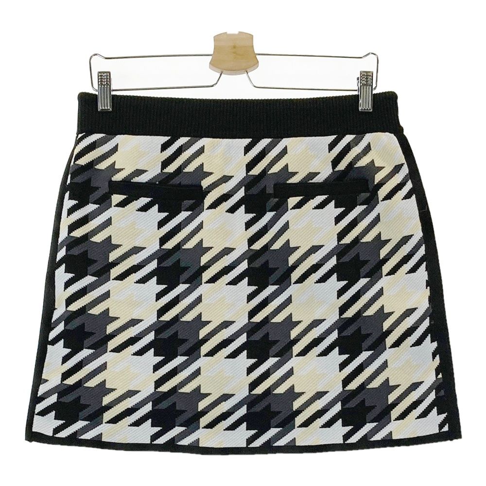 サイズ：LL LOUD MOUTH ラウドマウス 裏地付き ニットスカート 千鳥柄