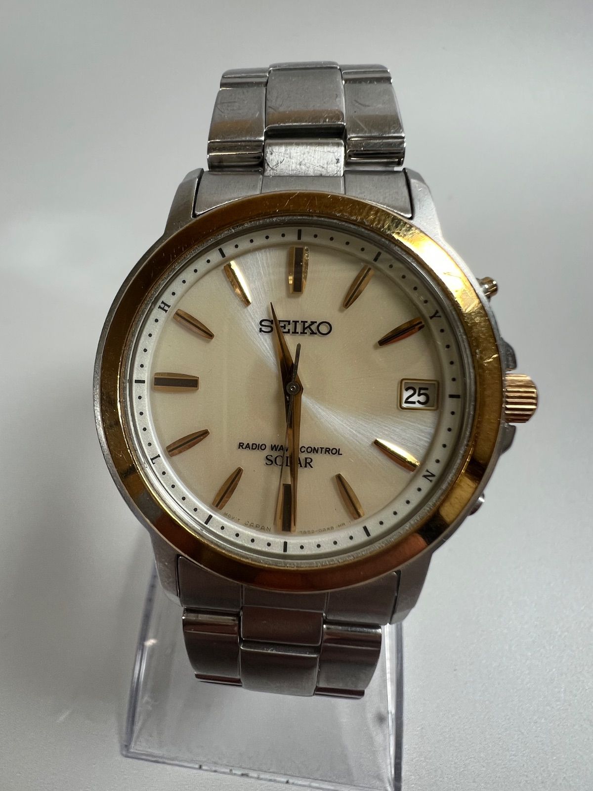 SEIKO セイコー SOLAR 7652-0AF0 ソーラー電波 腕時計 - メルカリ