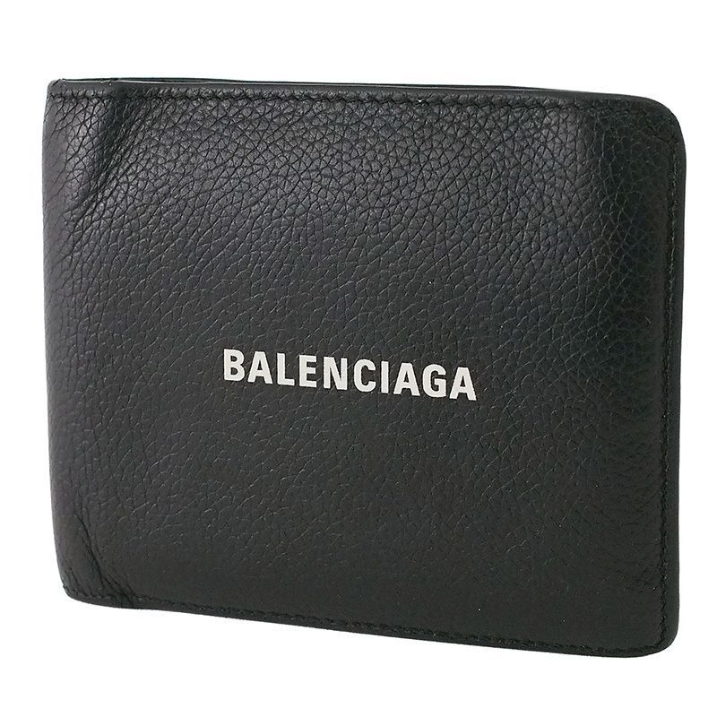 バレンシアガ BALENCIAGA エブリデイ 2つ折り財布 ブラック 594549