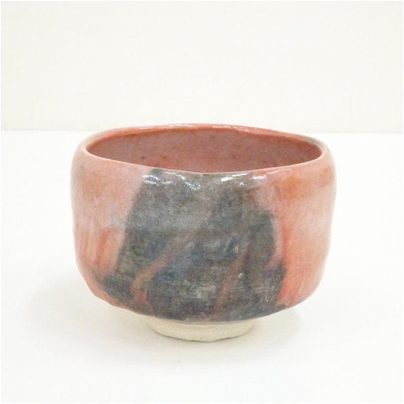 川崎和楽造 赤楽茶碗（共箱） 茶道 抹茶 おしゃれ 抹茶茶碗 抹茶碗 和
