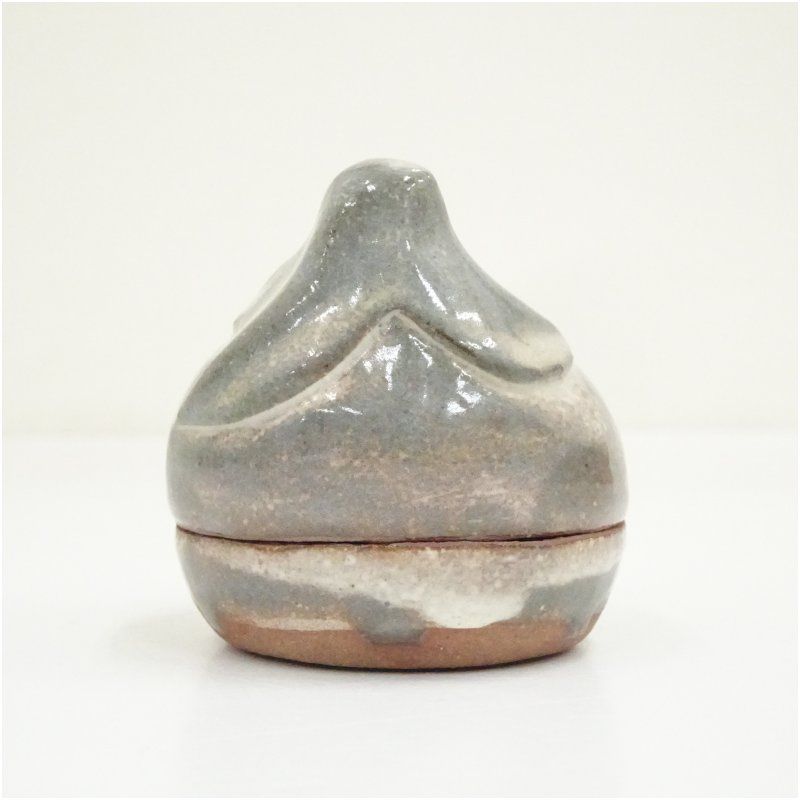 萩焼 十二代 田原陶兵衛造 茄子香合（共箱） 茶道具 茶道 香道 香道具