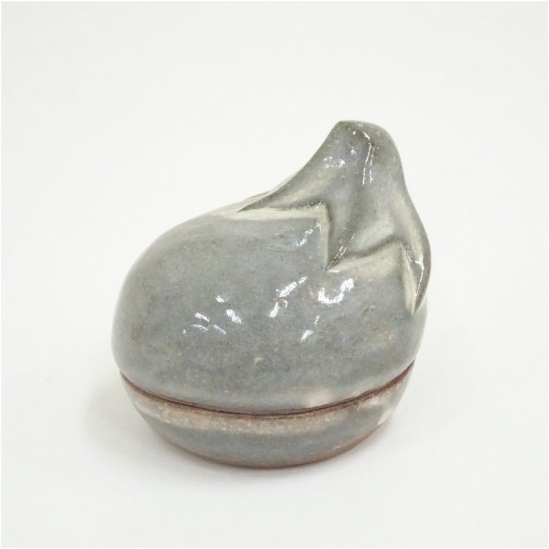 萩焼 十二代 田原陶兵衛造 茄子香合（共箱） 茶道具 茶道 香道 香道具