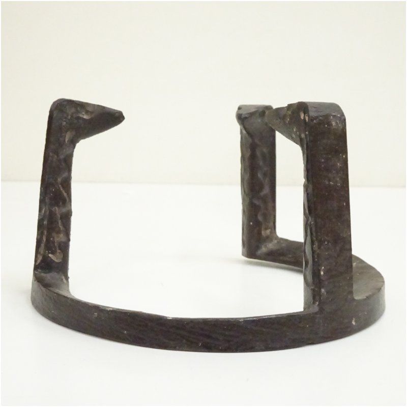 人間国宝 高橋敬典造 鬼爪炉五徳（共箱） 茶道具 茶道 おしゃれ 茶器