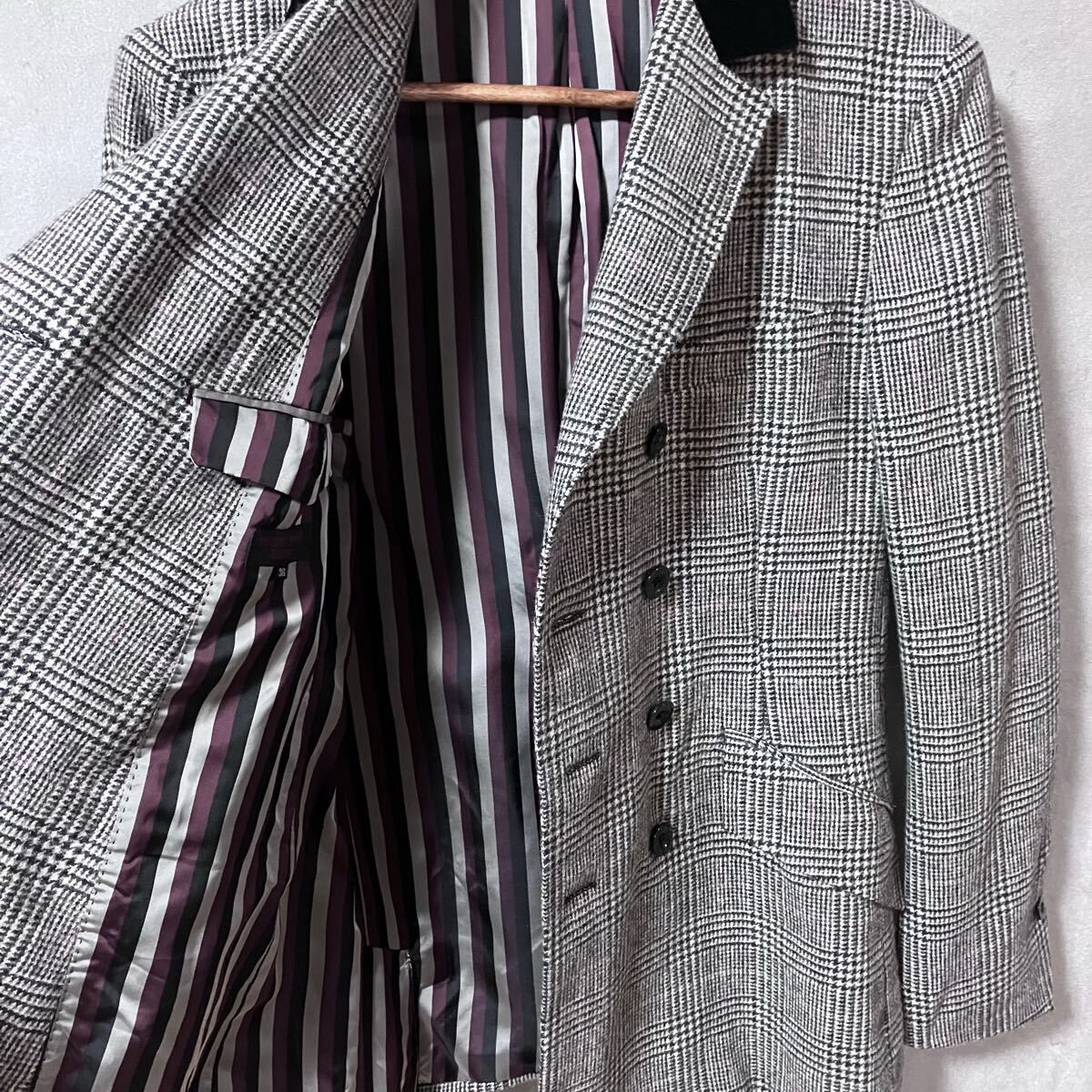 REATS TAILOR ZAZOUS リーツテイラーザズー ウール 襟切り替え グレン