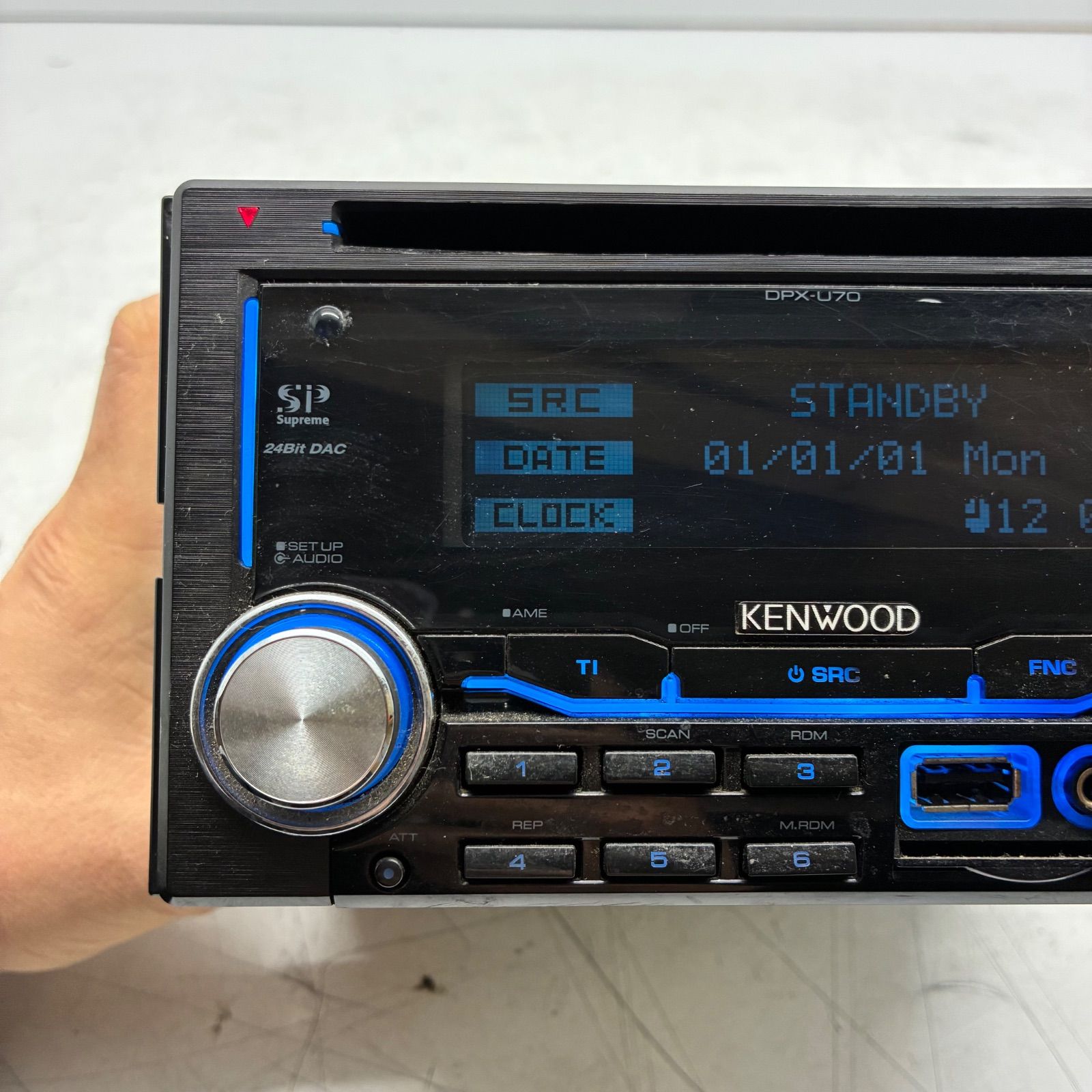 KENWOOD ケンウッド DPX-U70 2DIN カーオーディオ チューナー デッキ