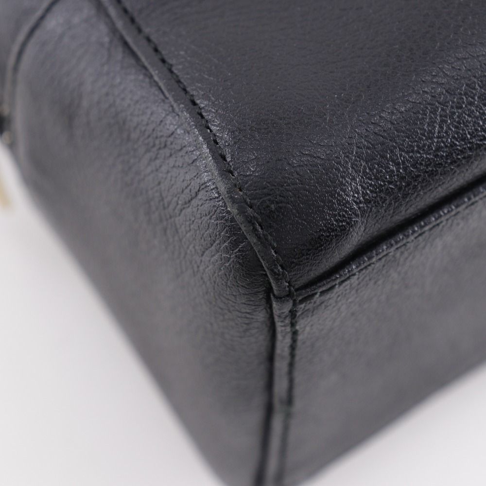 本日限定価格　バーバリー　 ハンドバッグ　レザー　ブラック　ノバチェック　シボ革 BURBERRY】バーバリー シボ革 ノバチェック レザー 黒 レディース