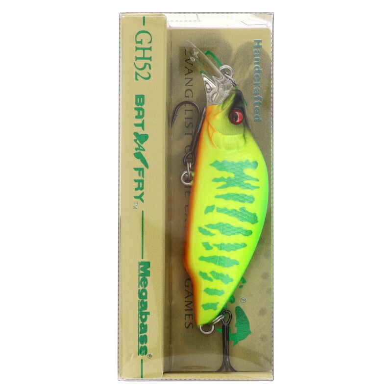 メガバス ルアー GH52 BAT A FRY ライムチャートタイガー【ゆう